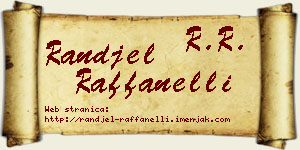 Ranđel Raffanelli vizit kartica